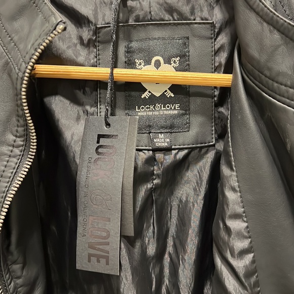 Lock & Love Faux Leather Jacket - Picture 6 of 6